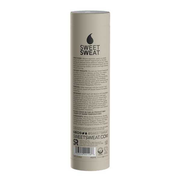 Sweet Sweat Gel Stick 182 gram Vanille - Sports Research Nederland