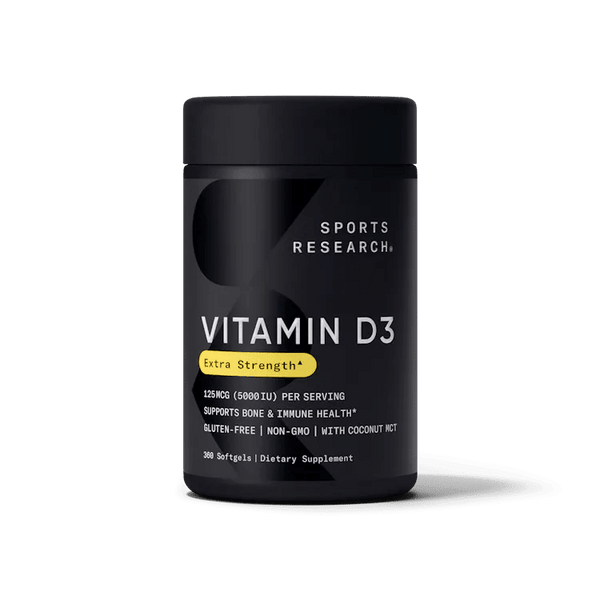 Vitamin D3 5000iu (360 softgels) - Sports Research Nederland