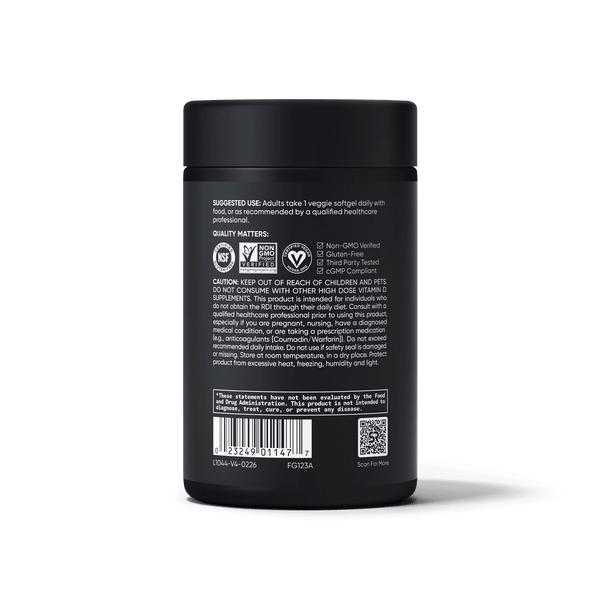 Vitamine D3 + K2 30 Verified Plantgel™ Capsule - Sports Research Nederland
