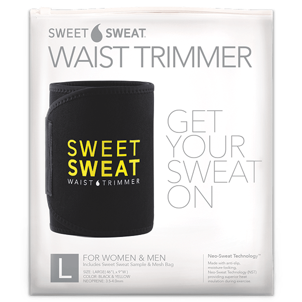 Sweet Sweat Waist Trimmer Geel - Sports Research Nederland