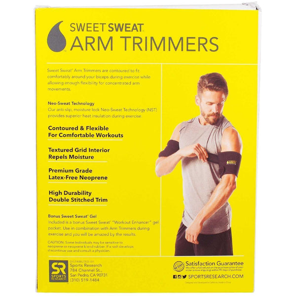Sweet Sweat Arm Trimmers Yellow - Sports Research Nederland